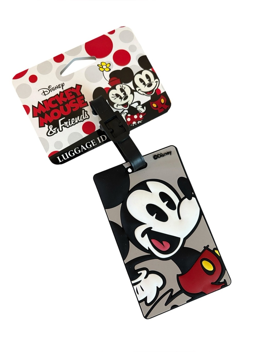 American Tourister Disney Mickey Mouse Luggage Tag Black Multi New